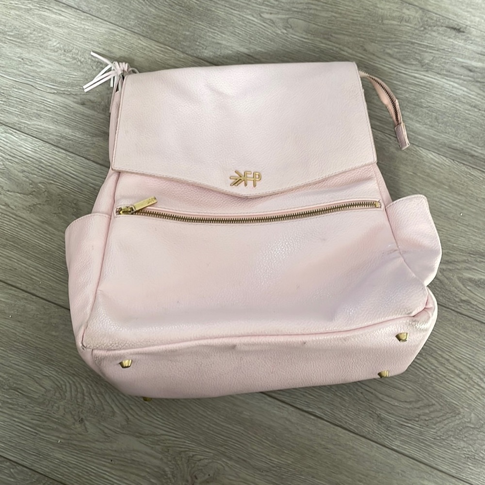 Freshly Picked full size diaper backpack, blush